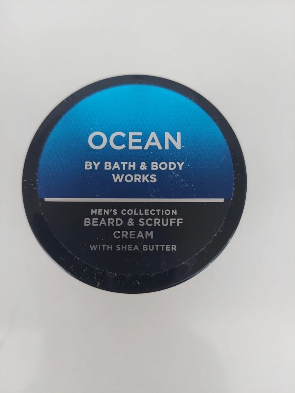 Ocean beard and scruff cream by bath and body works.